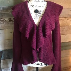 Women’s Dark Fuschia Cardigan Large